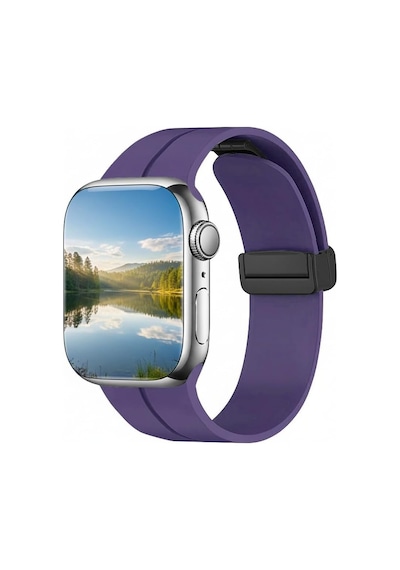 Ayrex Apple Watch 45mm 44mm 42mm 49mm İle Uyumlu Kordon Guard Renkli Kopma Karşıtı Ayarlanabilir Manyetik Rahatsız E