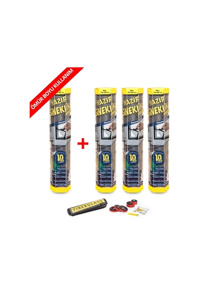 Hazır Sineklik 75X150 Cm (Pencere Için) - 4 Lü Paket