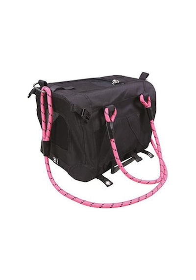 M-Pets 2in1 Remix Omuz Kemerli Kedi Küçük Irk Köpek Taşıma Çantası Pembe Siyah 41 x 28 x 28 CM