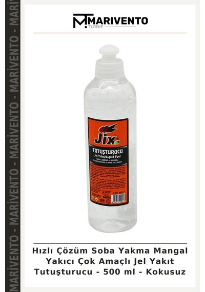 Hızlı Çözüm Soba Yakma Mangal Yakıcı Çok Amaçlı Jel Yakıt Tutuşturucu - 500 Ml - Kokusuz