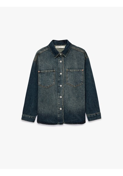 Koton Cepli Regular Fit Pamuklu Düğmeli Uzun Kollu Klasik Yaka Denim Gömlek Green Cast 7wal60008md Yeşil Koton Cepli Regular Fit Pamuklu Düğmeli Uzun Kollu Klasik Yaka Denim Gömlek Green Cast 7wal60008md Yeşil