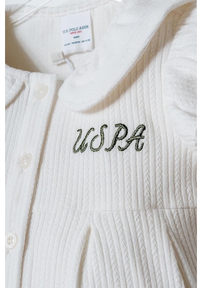 U.S. Polo Assn. Kız Bebek 2 Li T-şhirt Takım Beyaz-yeşil-2270 Yeşil