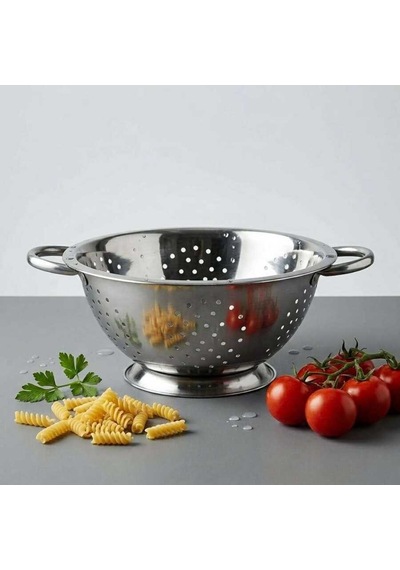 Makarna Süzgeci Çelik 30 Cm Çok Renkli