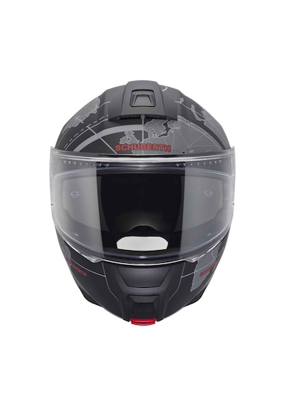 Schubert C5 Globe Black Çene Açılır Motosiklet Kask Siyah