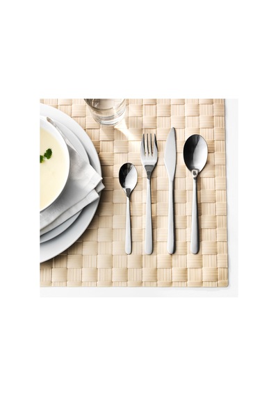 Ikea Foernuft Çatal Bıçak Takımı 24 Parça Paslanmaz Çelik, Silver, 22 X 14 X 4 Cm Sku: Smg8690010584038 Abanoz
