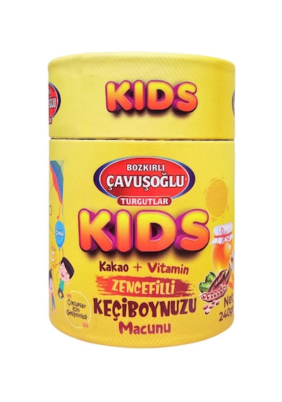 Kids Çocuklar İçin Özel - Zencefilli, Pekmez, Bal Ve Vitamin Katkılı Kakaolu Macun 240g