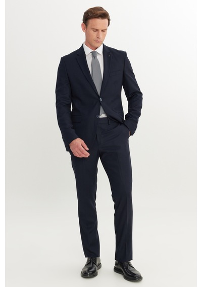 AC&Co / Altınyıldız Classics Erkek Lacı Slim Fit Dar Kesim Mono Yaka Armürlü Esnek Takım Elbise Lacı AC&Co / Altınyıldız Classics Erkek Lacı Slim Fit Dar Kesim Mono Yaka Armürlü Esnek Takım Elbise Lacı