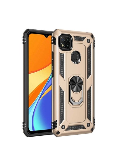 Xiaomi Redmi 9c Kılıf Zore Vega Kapak Gold