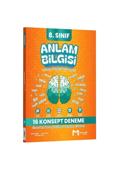 8. Sınıf Anlam Bilgisi 16 Lı Konsept Deneme Mozaik Yayınları