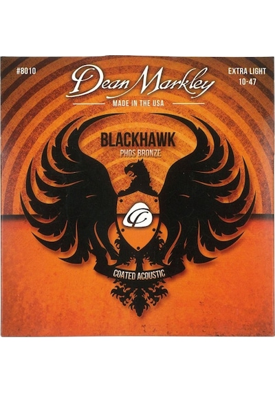 Dean Markley 8010 Blackhawk Kaplamalı Akustik Gitar Teli Extra Light Kararmaya Karşı Korumalı Uzun Ömürlü