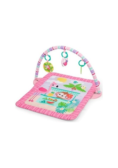Bright Starts Pink Palms Tiki Oyuncak Çubuklu Bebek Jimnastik Aktivitesi Ve Yüz Üstü Geçirilen Zaman Matı, Oyuncak Çubuğu Ve 3 Oyuncak, Yenidoğan İle 3 Yaş Arası Bebekler İçin 50 x 22 Bright Starts Pink Palms Tiki Oyuncak Çubuklu Bebek Jimnastik Aktivitesi Ve Yüz Üstü Geçirilen Zaman Matı, Oyuncak Çubuğu Ve 3 Oyuncak, Yenidoğan İle 3 Yaş Arası Bebekler İçin 50 x 22