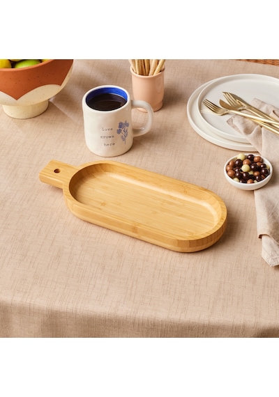 Karaca Bambu Lora Saplı Sunumluk 33 Cm Kahverengi