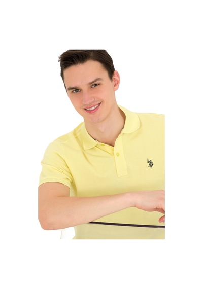 U.S. Polo Assn. Erkek Polo Yaka T-shirt Sari