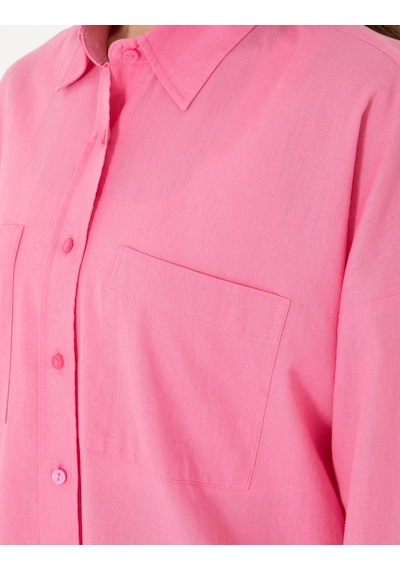 Pierre Cardin Kadın Açık Pembe Gömlek Desenli 50313128-vr078 Açık Pembe