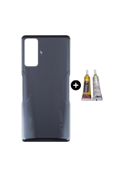 Xiaomi Poco Pocophone F4 Gt Uyumlu Arka Pil Kapağı Siyah + B7000 Çok Renkli