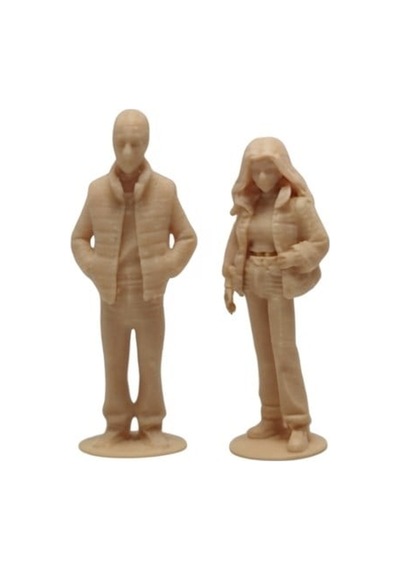Erkek Ve Kadın 4cm Maket Malzemesi Boyasız