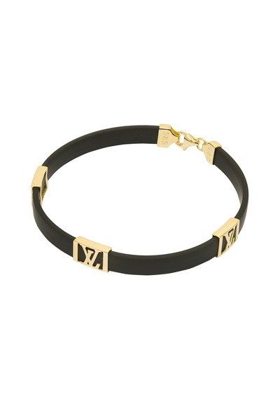 Louis Vuitton Model Kauçuk Bileklik  64037597 Sarı Altın