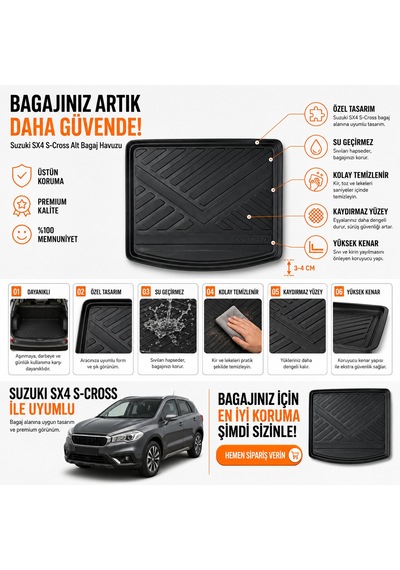 Suzuki Sx4 S-cross 2013 Sonrası Alt Bagaj Havuzu