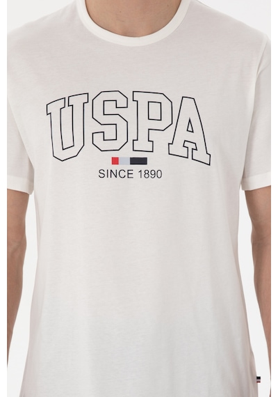 U.S. Polo Assn. Erkek Bisiklet Yaka Beyaz Pijama Takımı 50309291-VR013
