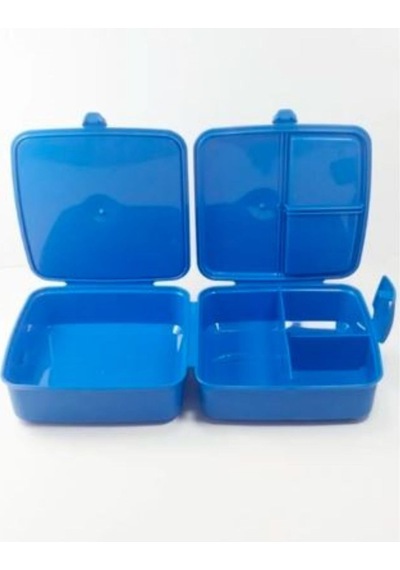Premium Beslenme Kutusu Koyu Mavi 15 X 16 X 9cm Plastik Mavi Diğer
