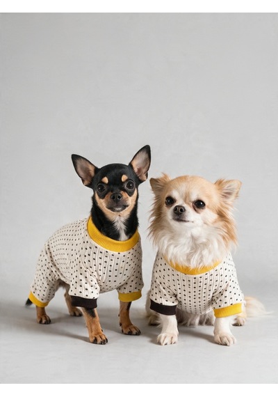 Spotty Sunny Minny Köpek Uyku Seti Siyah Beyaz Puantiyeli Penye Köpek Tulumu Ve Mini Yastık