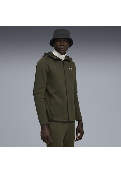 Puma Evostrıpe Fz Hoodie Dk Erkek Yetişkin Ceket Yeşil