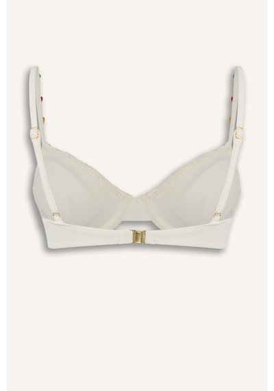 Defacto Lilyrose X Defacto Regular Fıt Bikini Üstü H8841ax26hswt16 Beyaz-wt16
