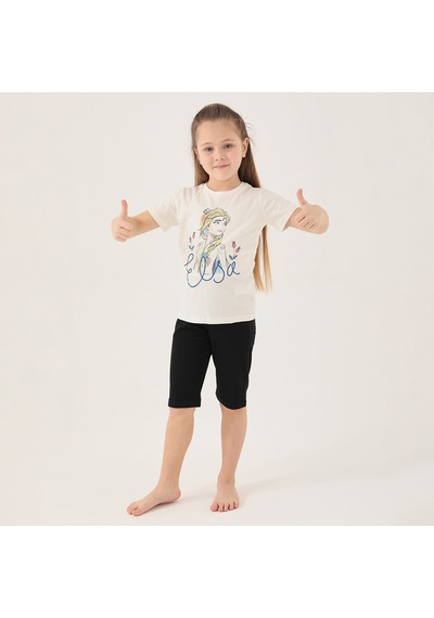 Frozen D4803-2 Çocuk  Krem Pijama