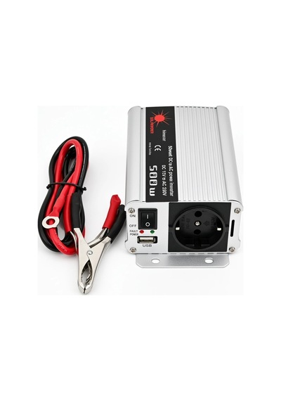 Bay 500w 12v Dc 220v Ac İnverter Usb Çıkışlı Fanlı Akü Güç Dönüştürücü Araç Kullanımı Najmaddin