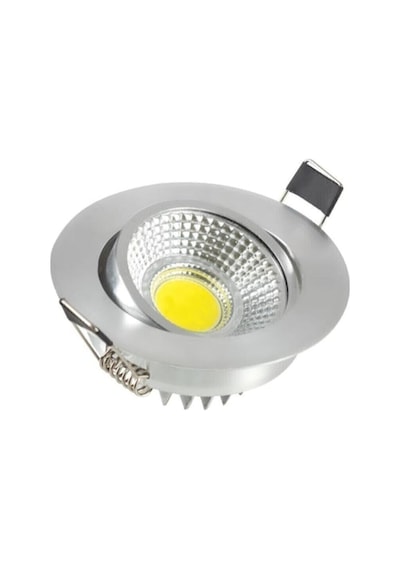 5 Watt Cob Led Spot Krom Kasa Led Spot Beyaz Işık
