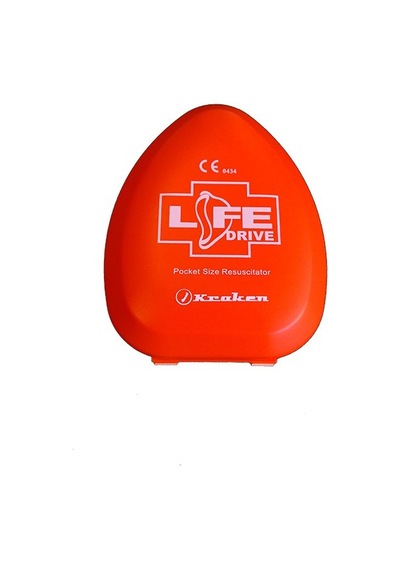 Kraken Cpr. İlk Yardım. Suni Solunum. Cep Maskesi Kırmızı
