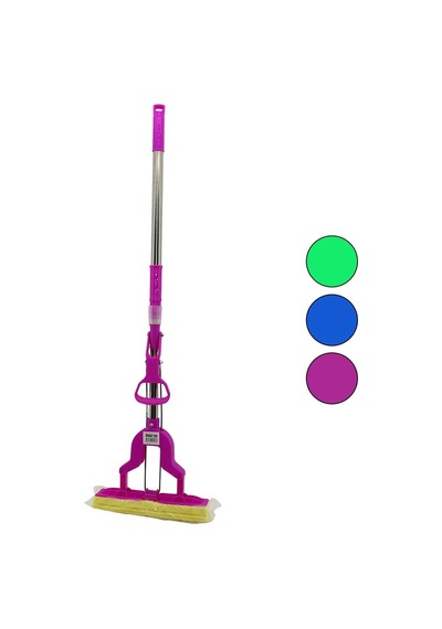 Pva Mop Sıkma Kollu - Sünger Mop Krom Uzayan Sap 75-95cm+renkli Pls.başlık 115cmbrkt-910262 5468