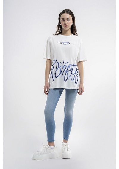 Loft Oversize Fit Kadın Tişört Lf2035322 Beyaz