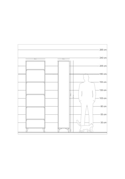 Arges Dolap 5 Raflı 60x30x221 Antrasit-antrasit Antrasit