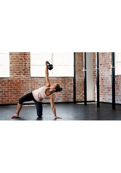 Evde Spor İçin 2 Kg Kettlebell Çaydanlık Dambıl Fitness Ağırlığı