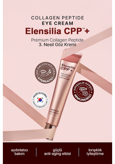 Elensılıa Premium Kolajen Elensilia 3. Nesil Göz Kremi Elensilia CPP Premium Collagen Peptide Eye Cream 30ml