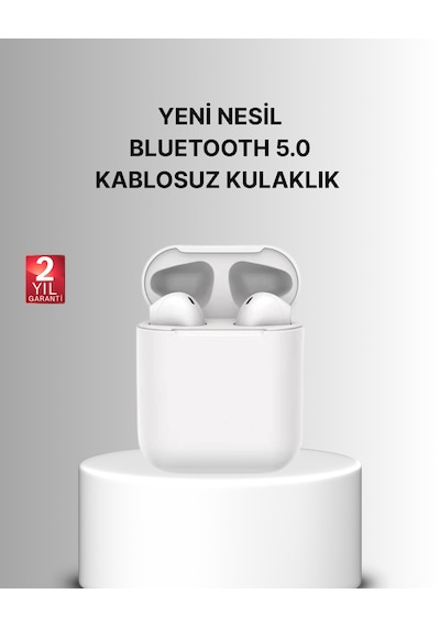 Dokunmatik - 455 - Kontrollü 2. Nesil Bluetooth 5.0 Uzun Pil - Ece-umay - Ömürlü Kulaklık
