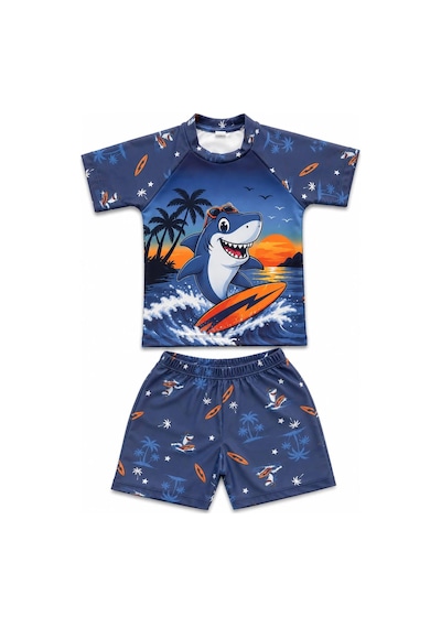Rony Pony Kids Erkek Çocuk Lacivert-beyaz Şapkalı Mayo Takımı - 3 Parça Lacivert Beyaz Rony Pony Kids Erkek Çocuk Lacivert-beyaz Şapkalı Mayo Takımı - 3 Parça Lacivert Beyaz
