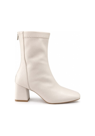 Dabab Shoes Azra Kadın Krem Streç Cilt Kare Burun Arka Fermuarlı 6 Cm Kalın Topuklu Bot Bootie Dabab Shoes Azra Kadın Krem Streç Cilt Kare Burun Arka Fermuarlı 6 Cm Kalın Topuklu Bot Bootie