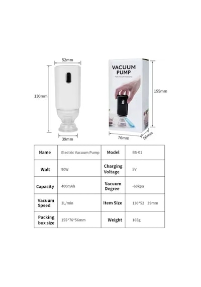 Filament Vakum Torbası İçin Elektronik Pompa