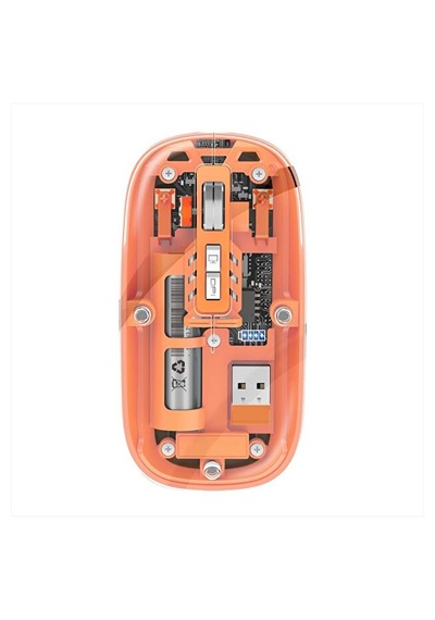 Kablosuz Mouse Type-c Şarjlı 2.4ghz Bağlantı Ultra Sessiz Tıklama - Rgb Şeffaf Mouse Diğer
