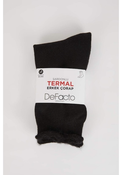 Defacto Erkek Termal Bot Çorabı A8184axnsbk27 Siyah-bk27