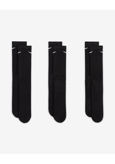 Nike Sx6888-010 Everyday Plus Destekli Antrenman Crew Çorapları 3 Çift Cok Renklı