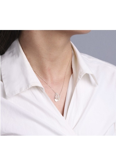 Diamond Line - Gülaylar - Sarı Altın 8 Ayar Anne Kolye Standart