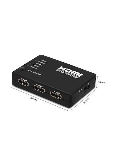 Hdmi Switch Çoklayıcı Çoğaltıcı 5 Port 4416P Kumandalı Çoklama