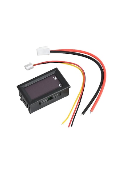 10a-kırmızı-mavi-dc 100v 10a Voltmetre Ampermetre Mavi + Kırmızı Led Amp Çift Dijital Volt Metre Ölçer
