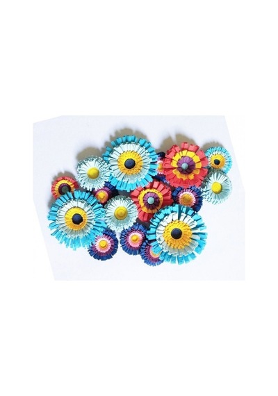 Renk Geçişli Çizgili Quilling Kağıdı Mavi - Beyaz