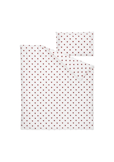 Ikea Barndrom Tek Kişilik Nevresim Takımı 110 X 130 Cm Beyaz - Kırmızı