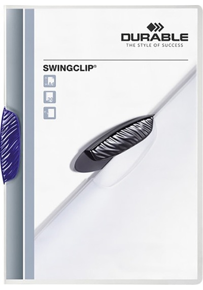Durable Sıkıştırmalı Dosya Swingclip Ortadan Klipsli 30 Syf A4 Lacivert 2260 Çok Renkli