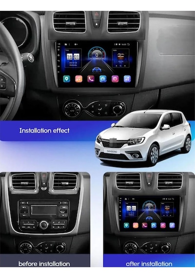 Dacia Dokker 2012-2020 Uyumlu Multi Medya Navi Gasyon Usb Kamera Carplayer 4 Ram